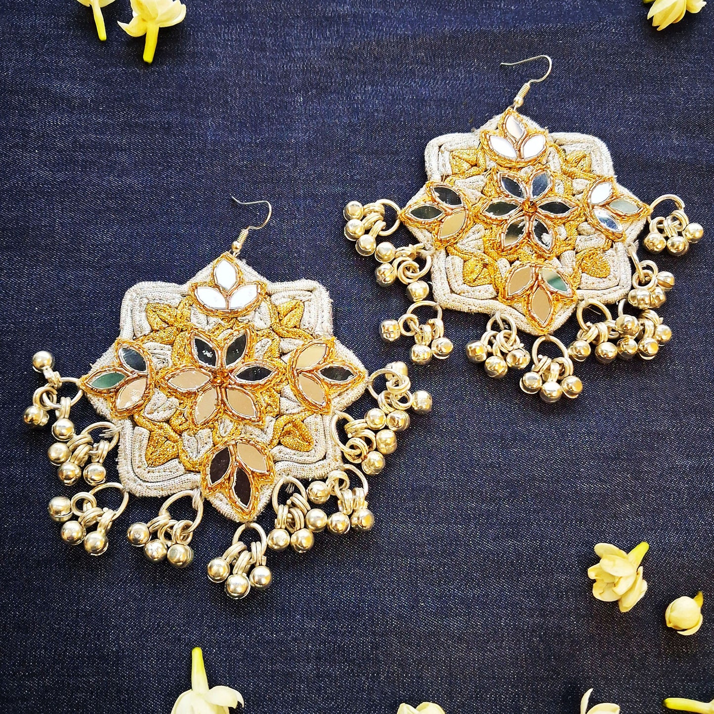 Silver Mirror Earrings