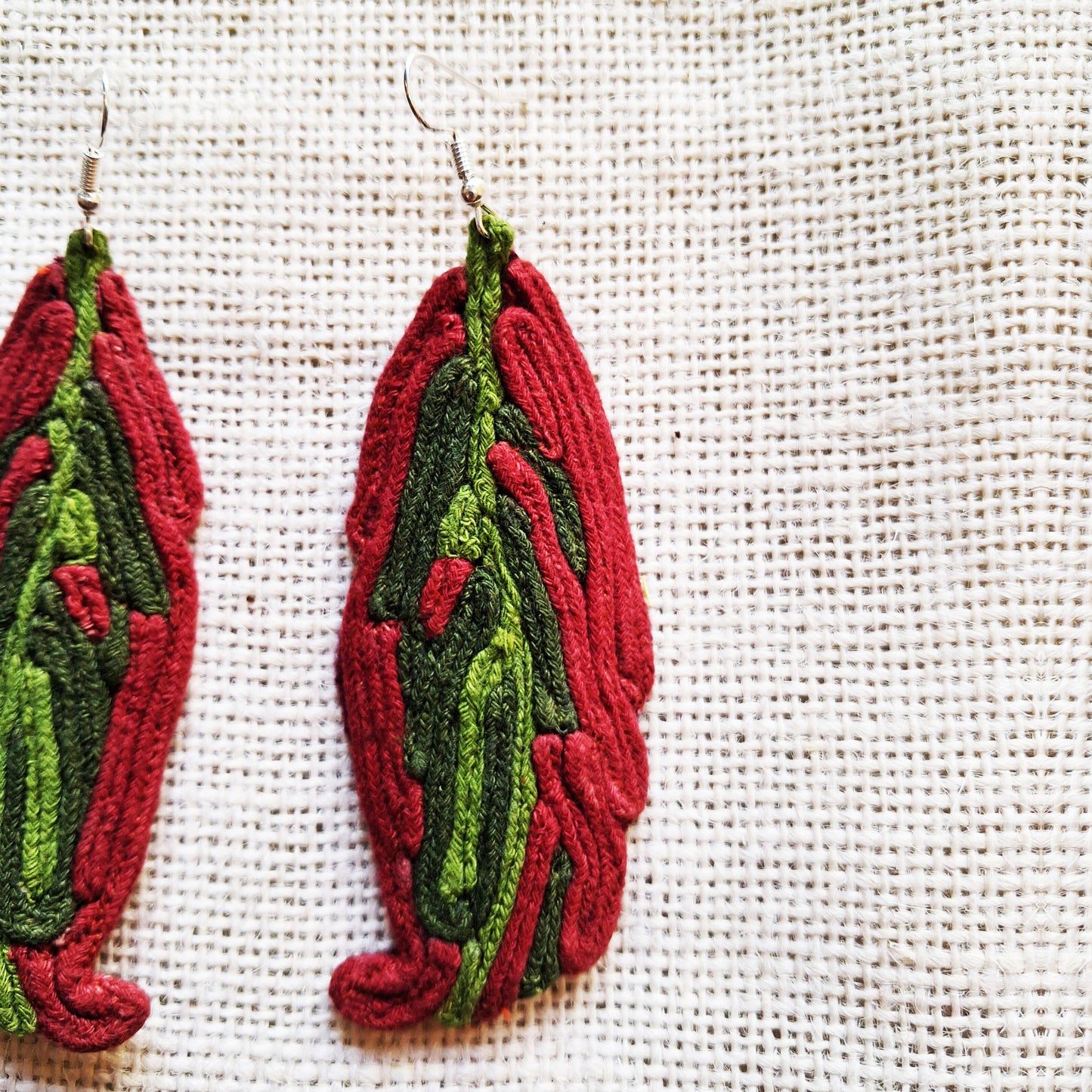 Raw Leaf Earrings