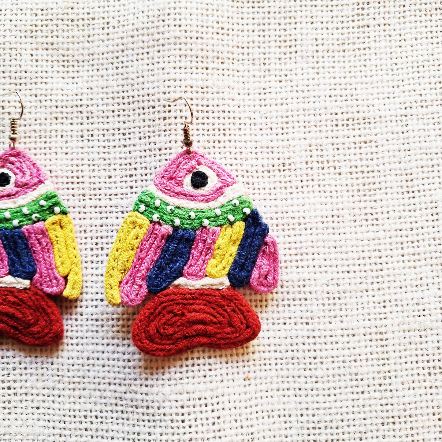Striped Fish Earrings