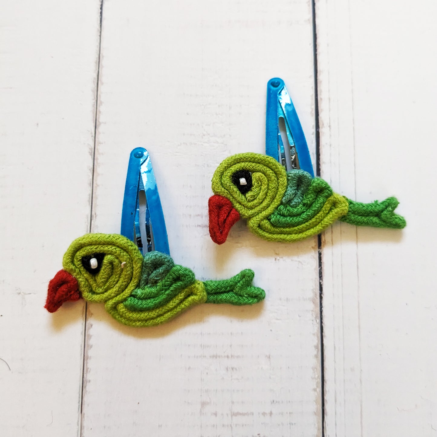 Elephant and Bird Hair Clips