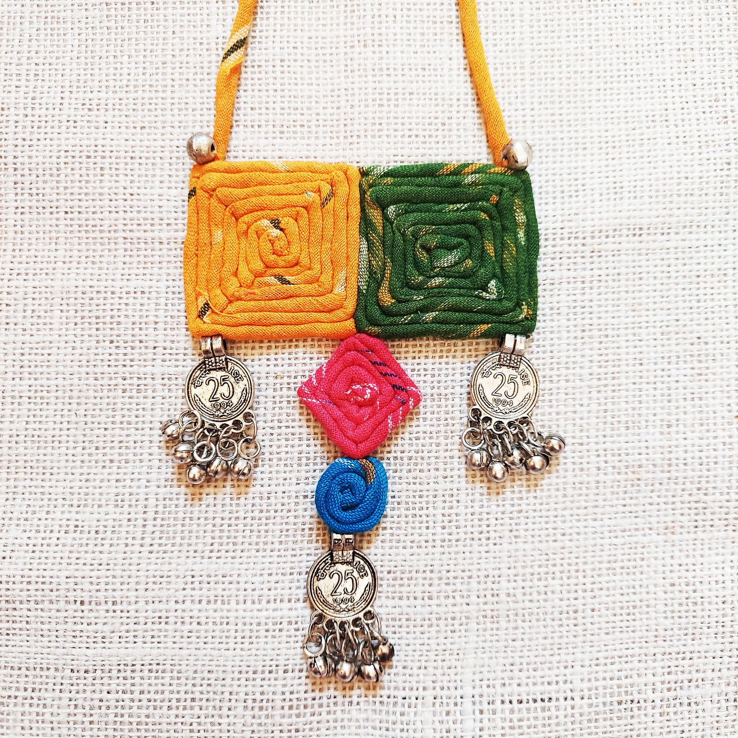 Vibrant Ikat Necklace