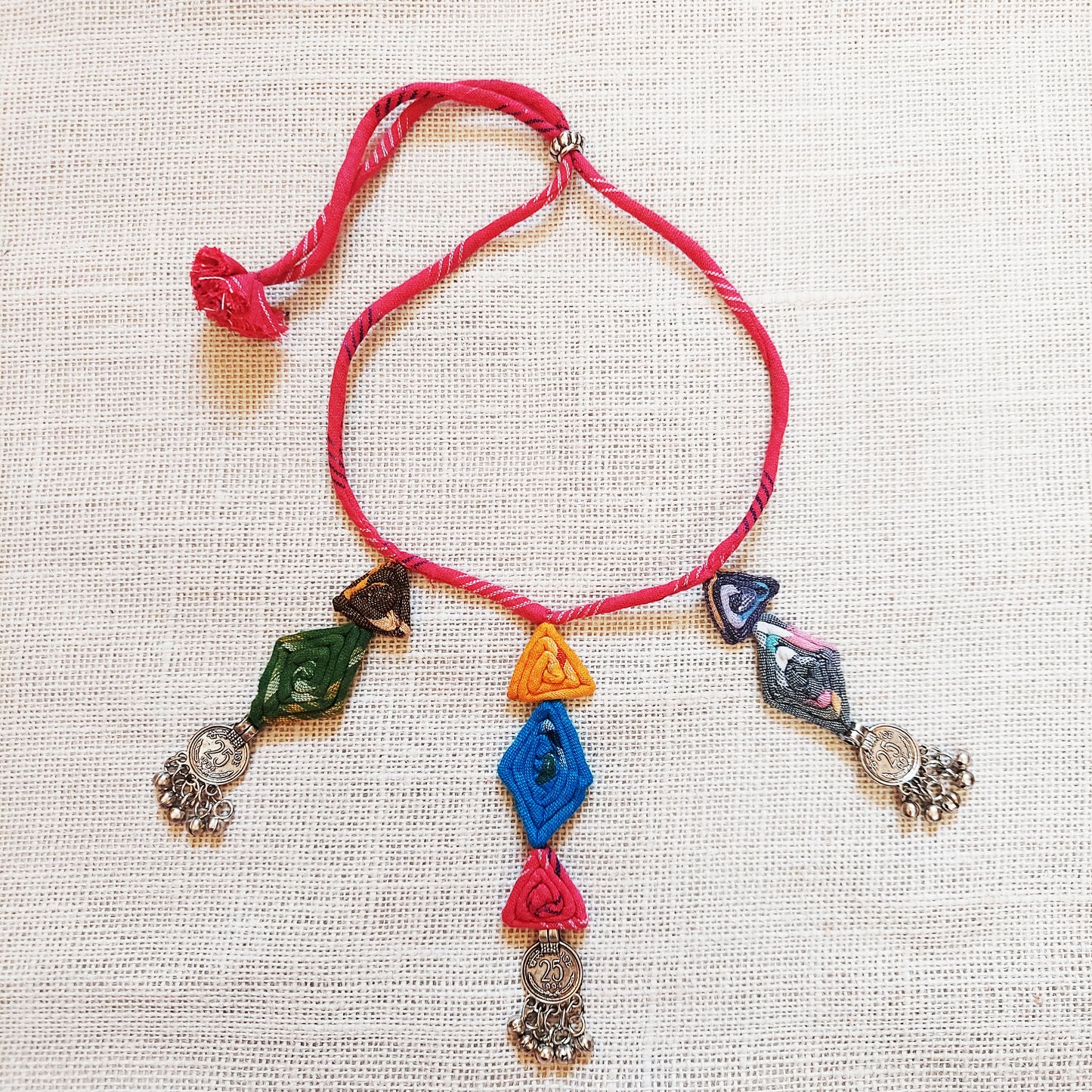 Multicolor Ikat Choker