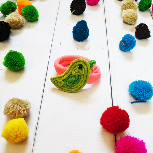 Green Birdie Rubberband