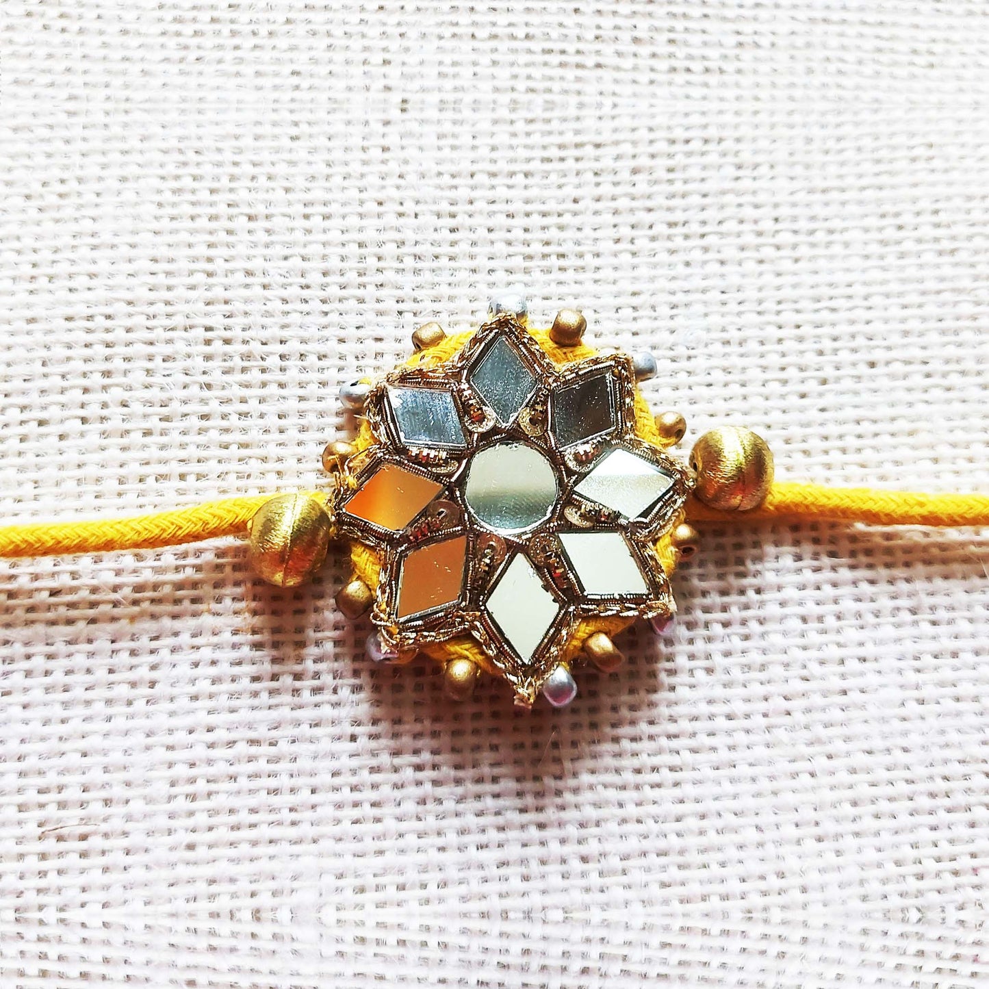 Yellow Sitara Rakhi
