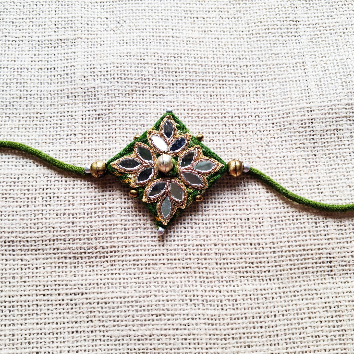 Green Mirror Rakhi