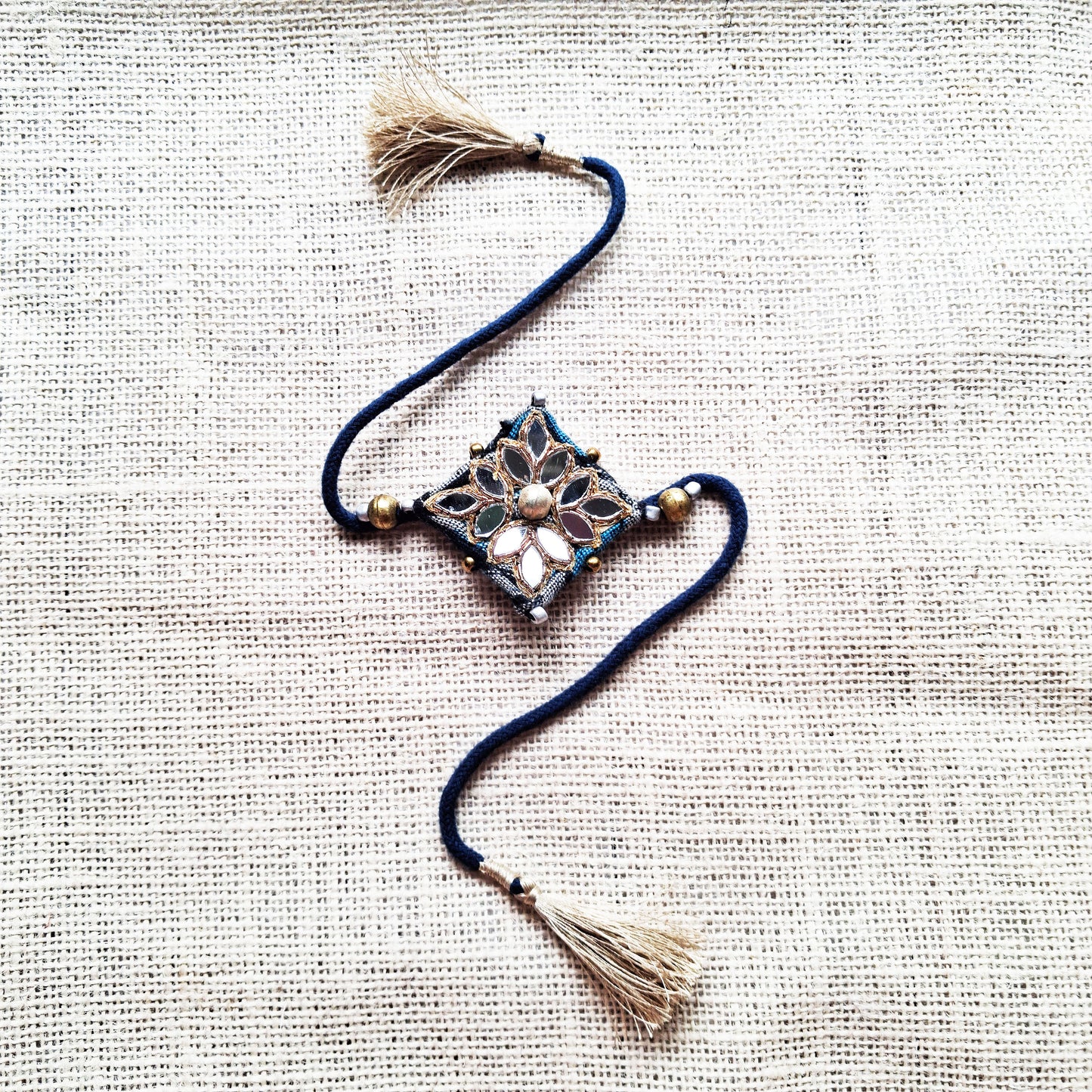 Blue Mirror Rakhi