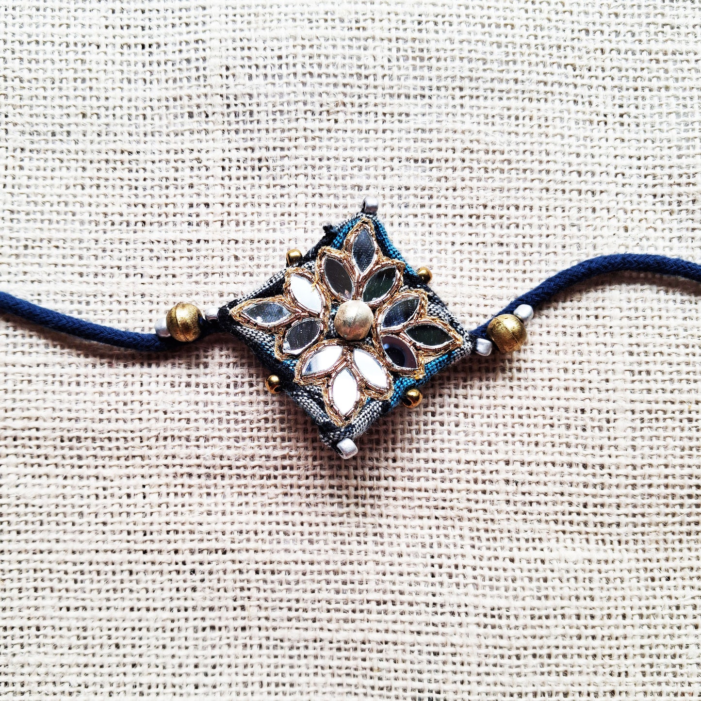 Blue Mirror Rakhi