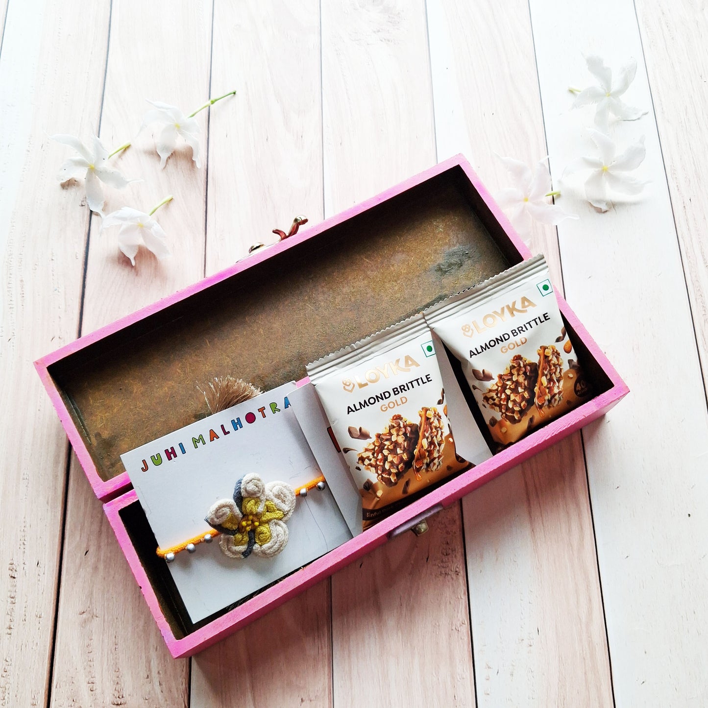 Yellow Floral Rakhi Hamper