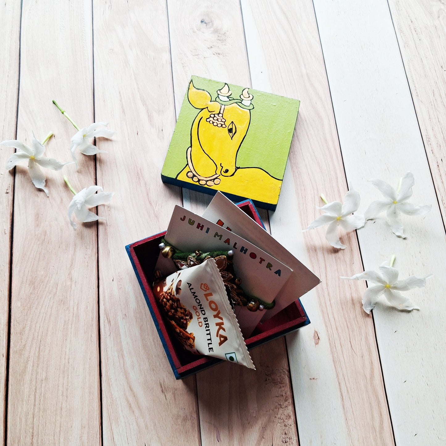 Green Cow Rakhi Hamper