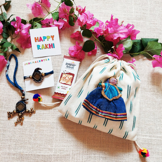 Indigo White Potli Hamper