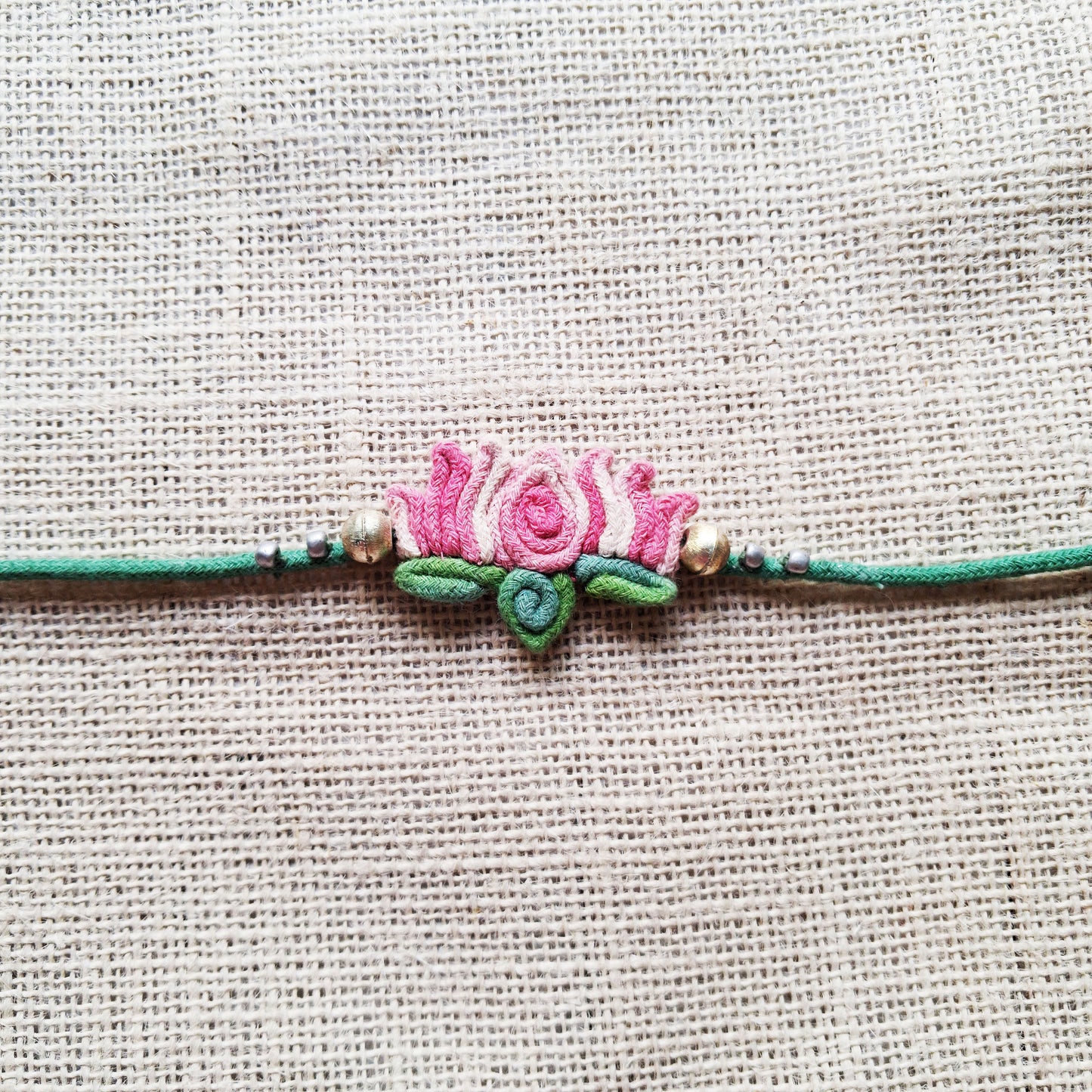 Lotus Rakhi Lumba Set