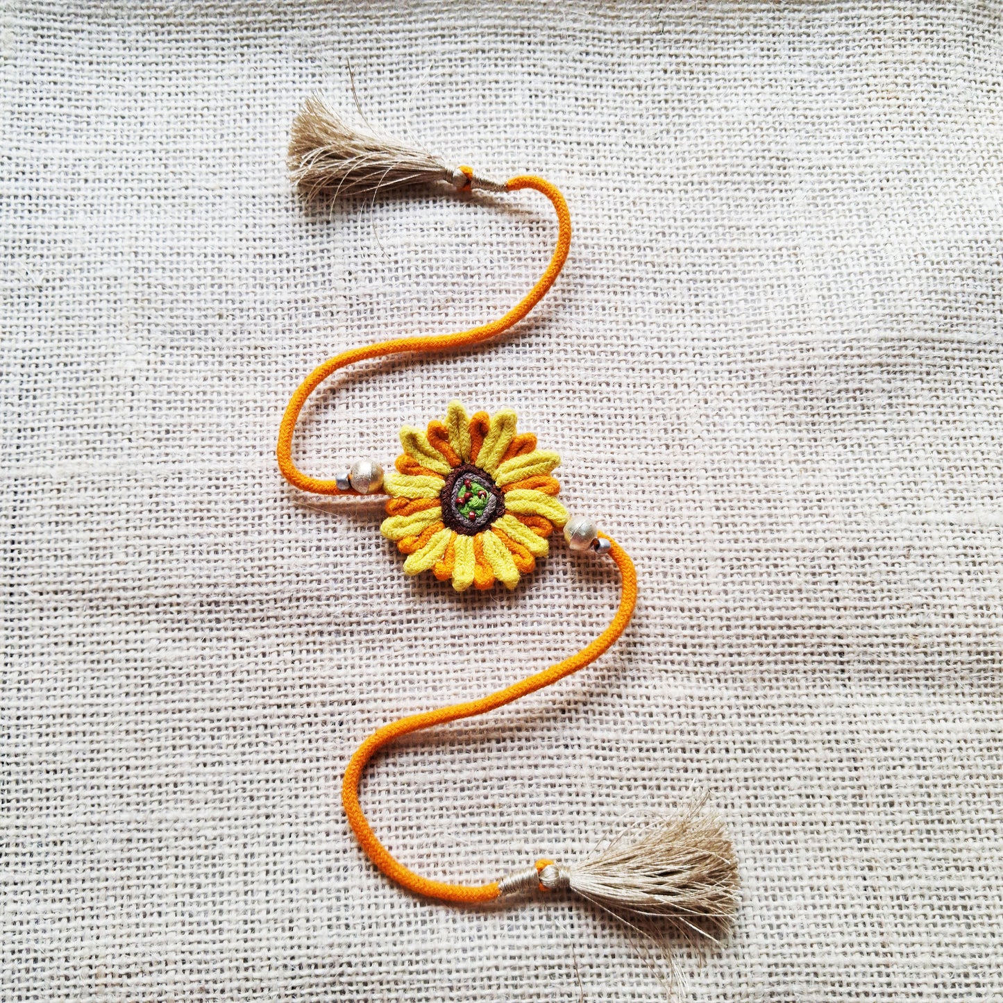 Sunflower Rakhi Lumba Set
