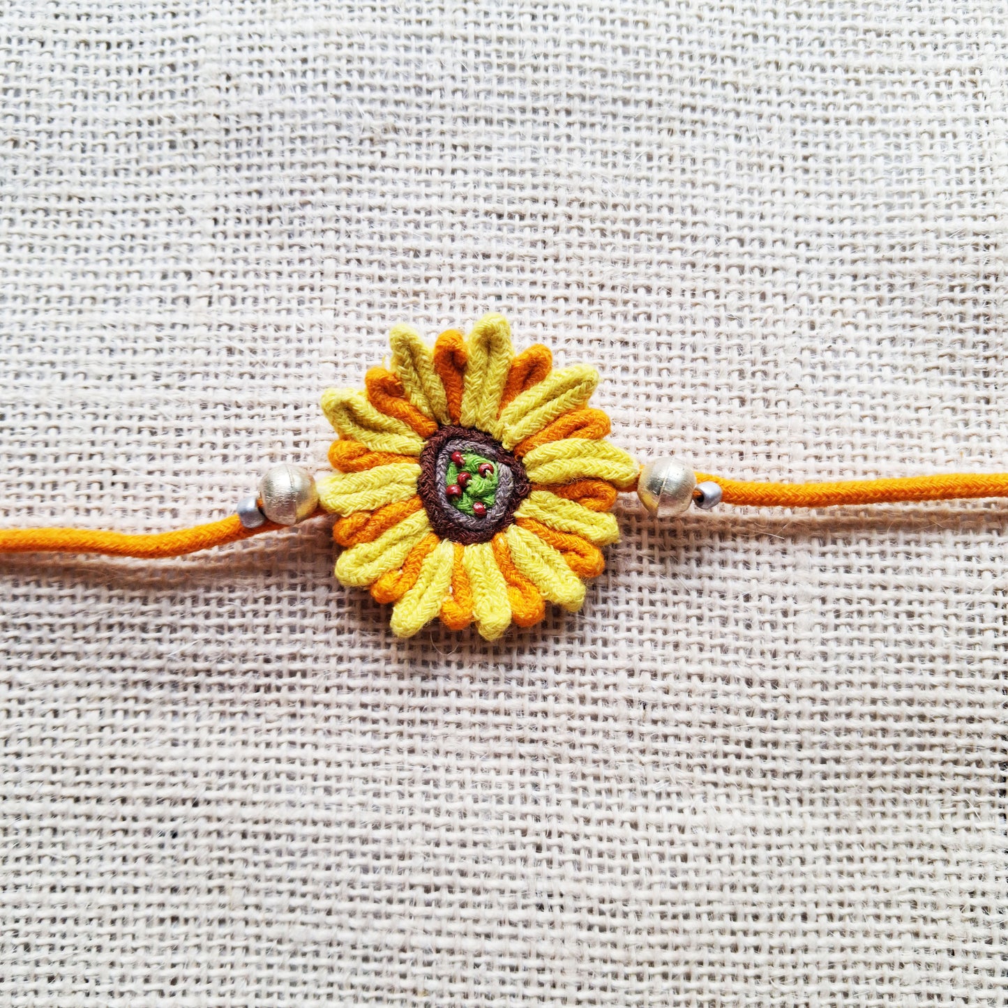 Sunflower Rakhi Lumba Set