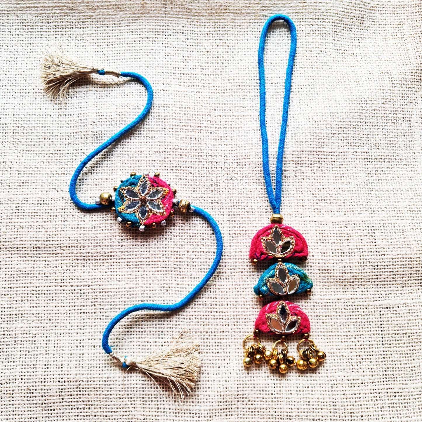 Ikat Rakhi Lumba Set