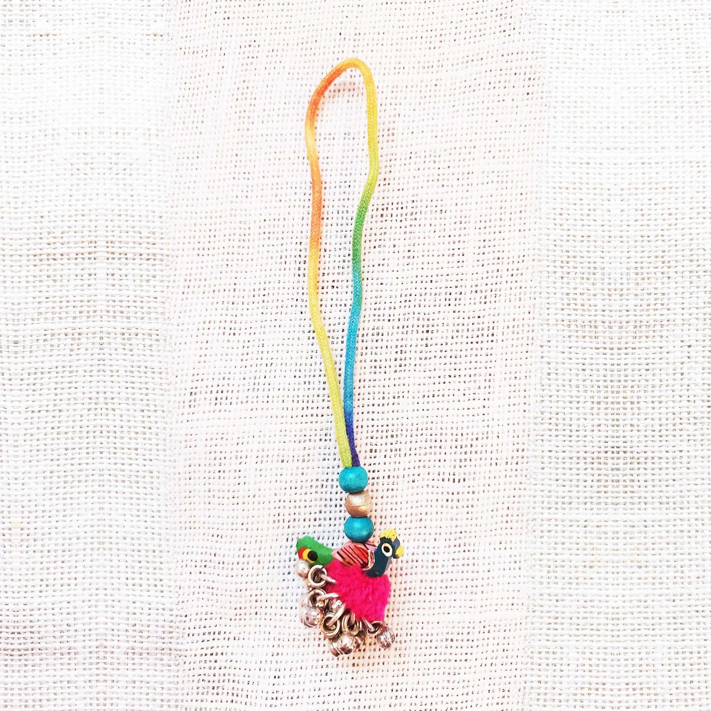 Multicolor Peacock Rakhi Lumba set