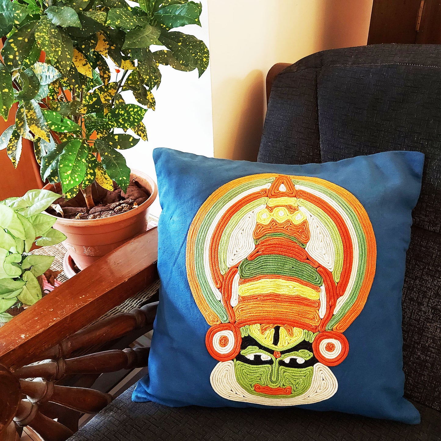 Kathakali Cushion Cover