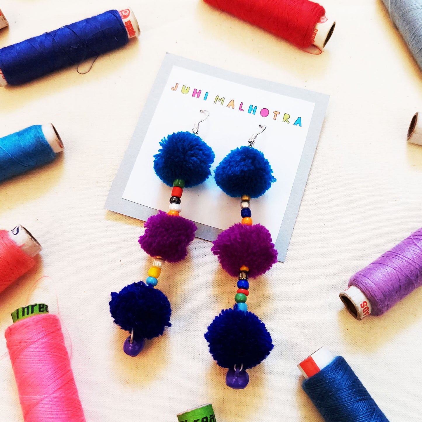 Blue To Purple Earrings