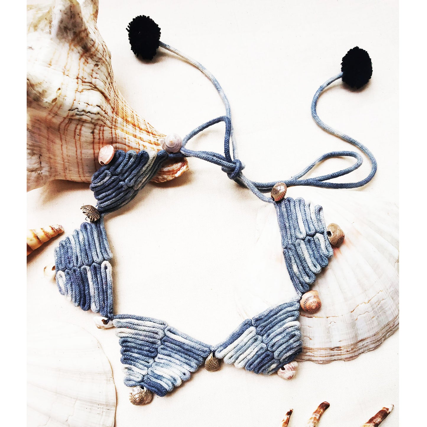 Grey Tie And Dye Choker