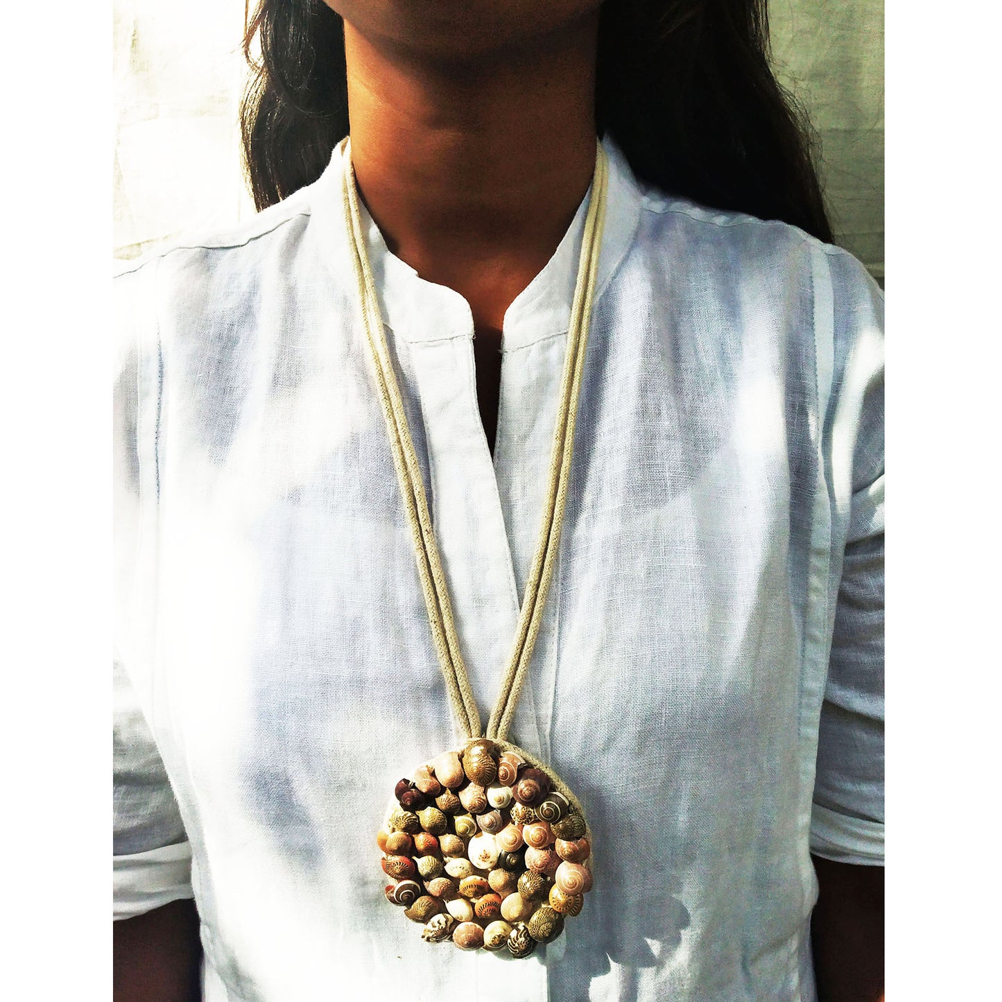 All White Shell Necklace