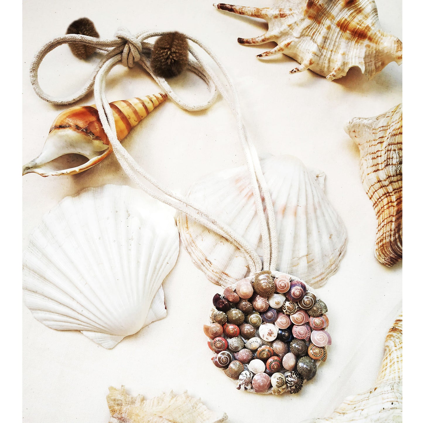 All White Shell Necklace