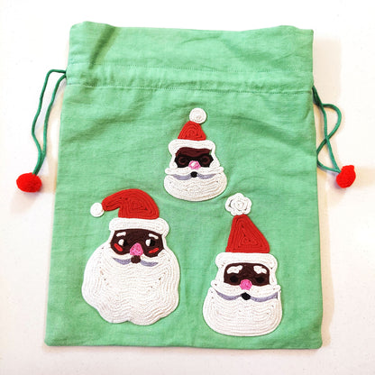 Triple Santa Claus Potli