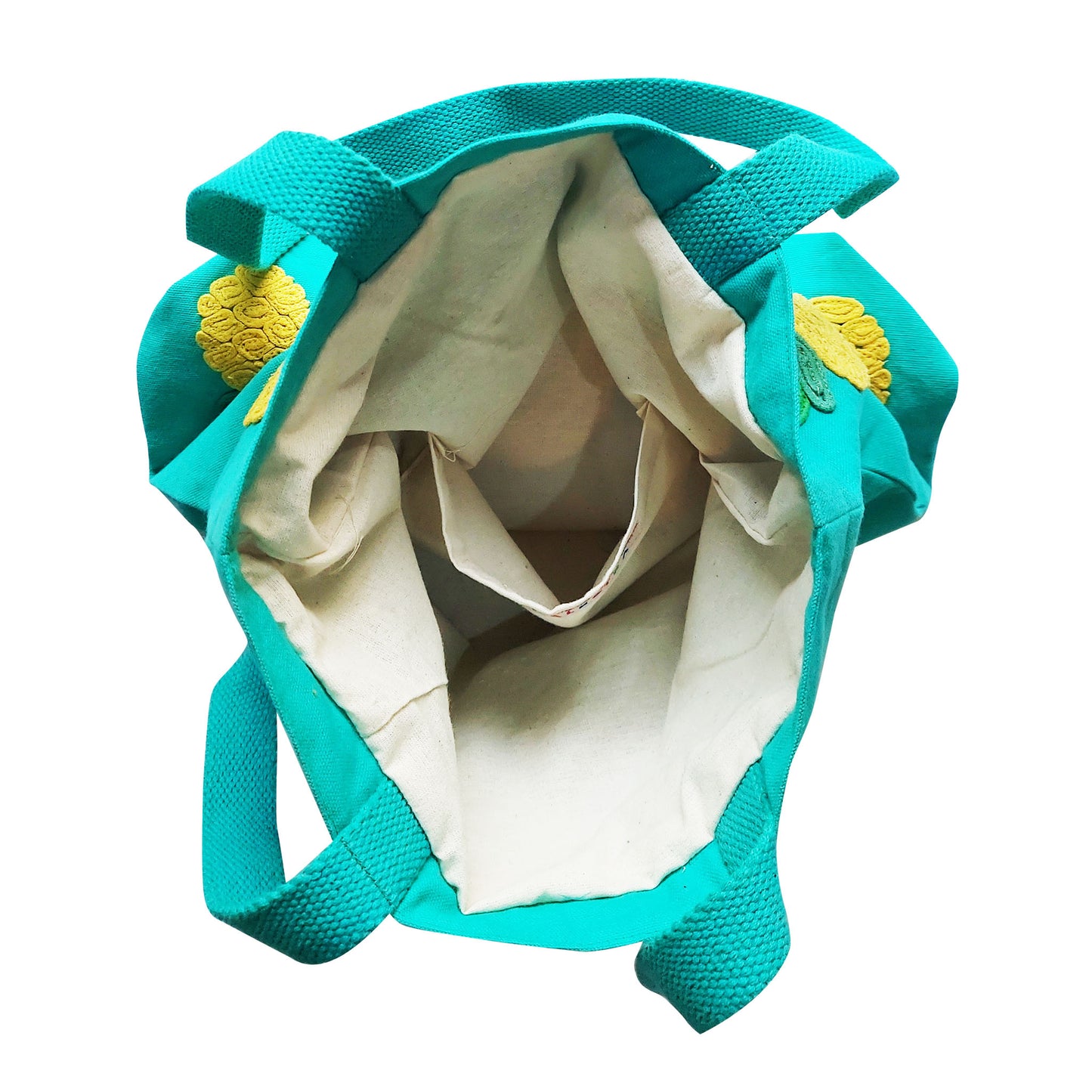 Teal Pineapple Tote Bag