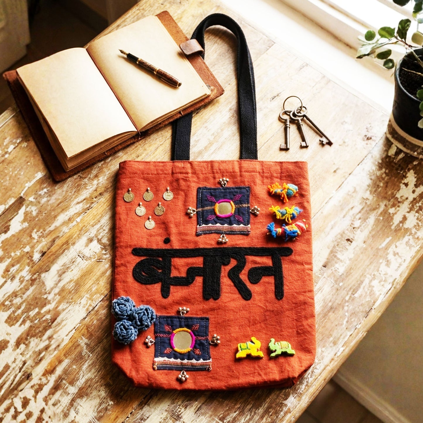 Earthy Banjaran Tote Bag