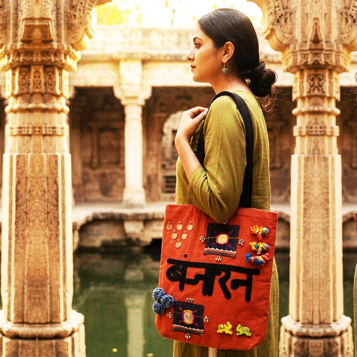 Earthy Banjaran Tote Bag