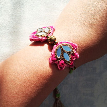 Pink Lotus Bracelet