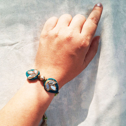 Teal Drop Bracelet