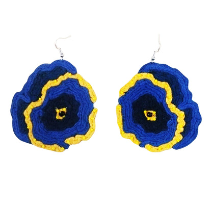 Blue Floral earrings
