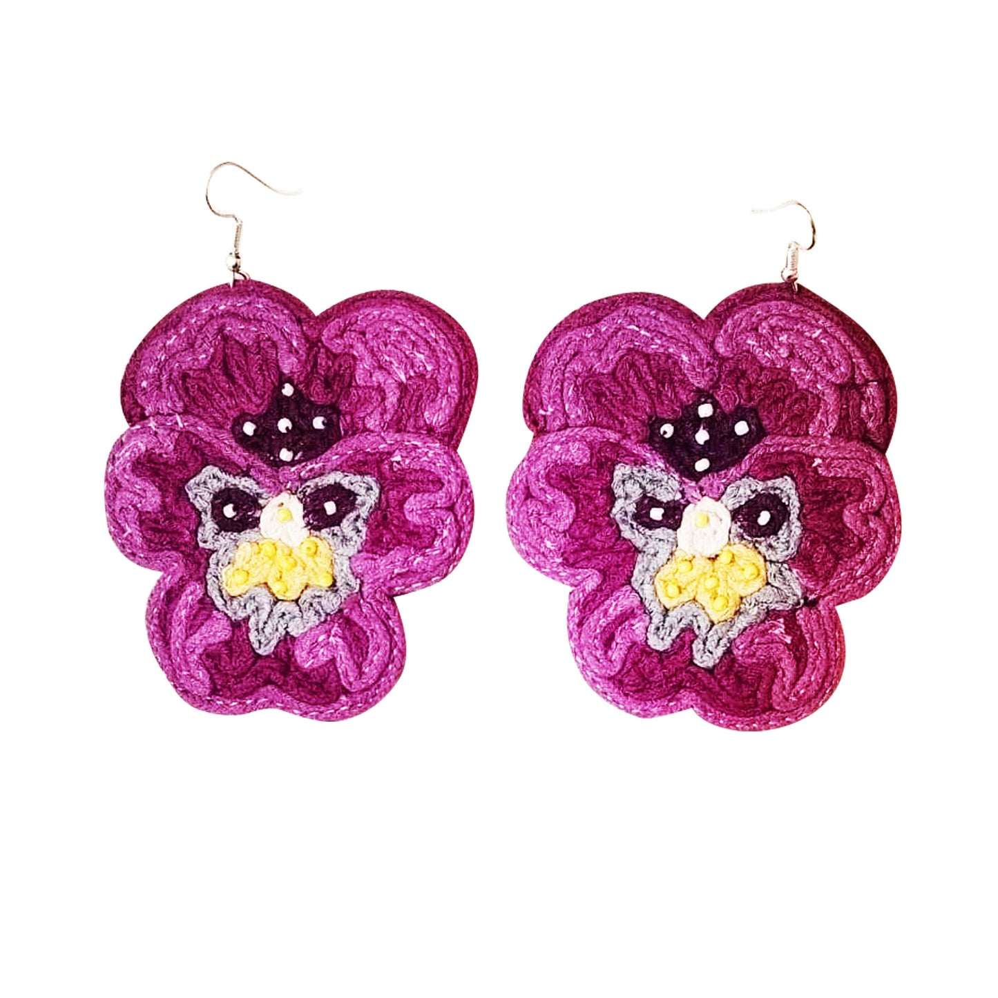 Pansy earrings