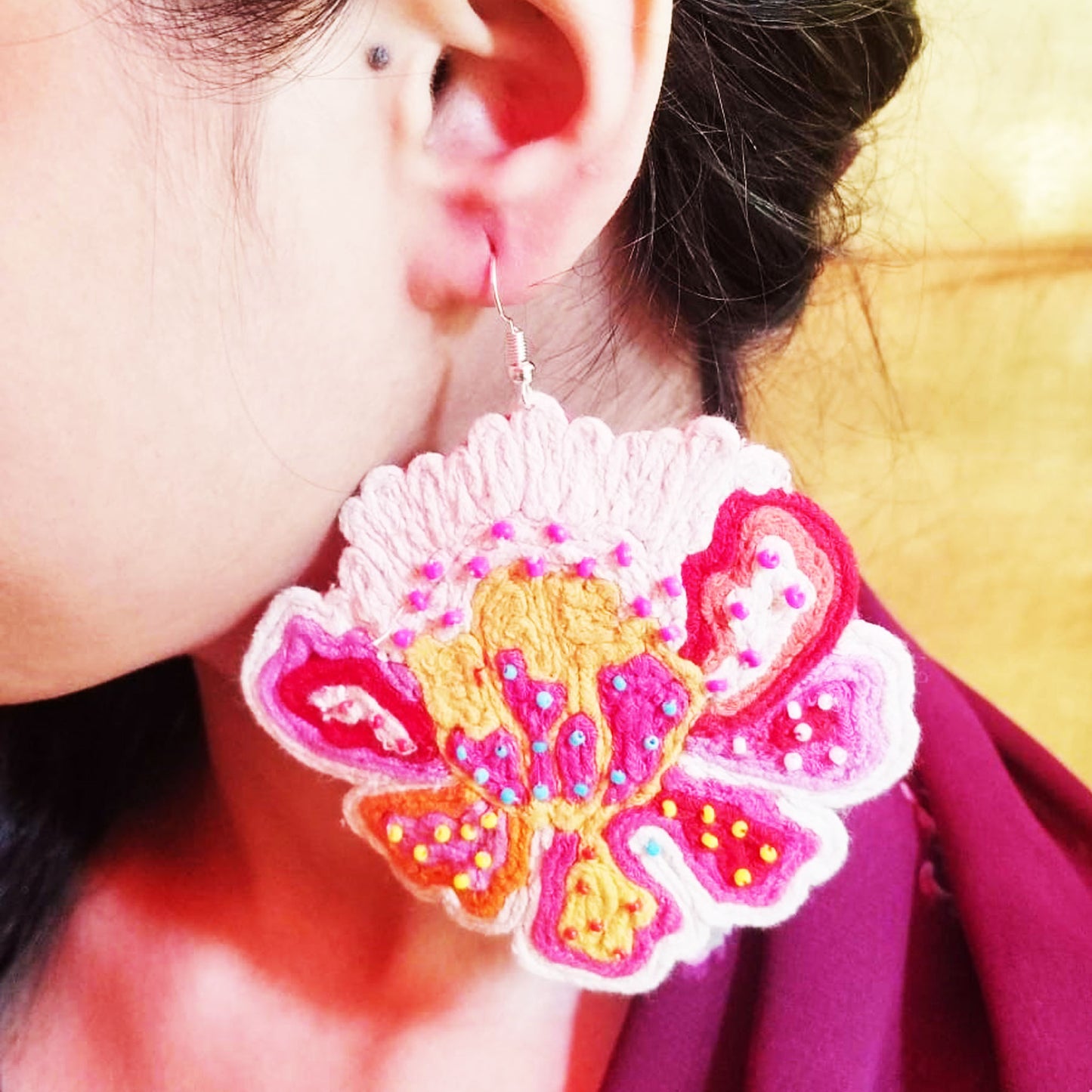 Multicolor Floral danglers
