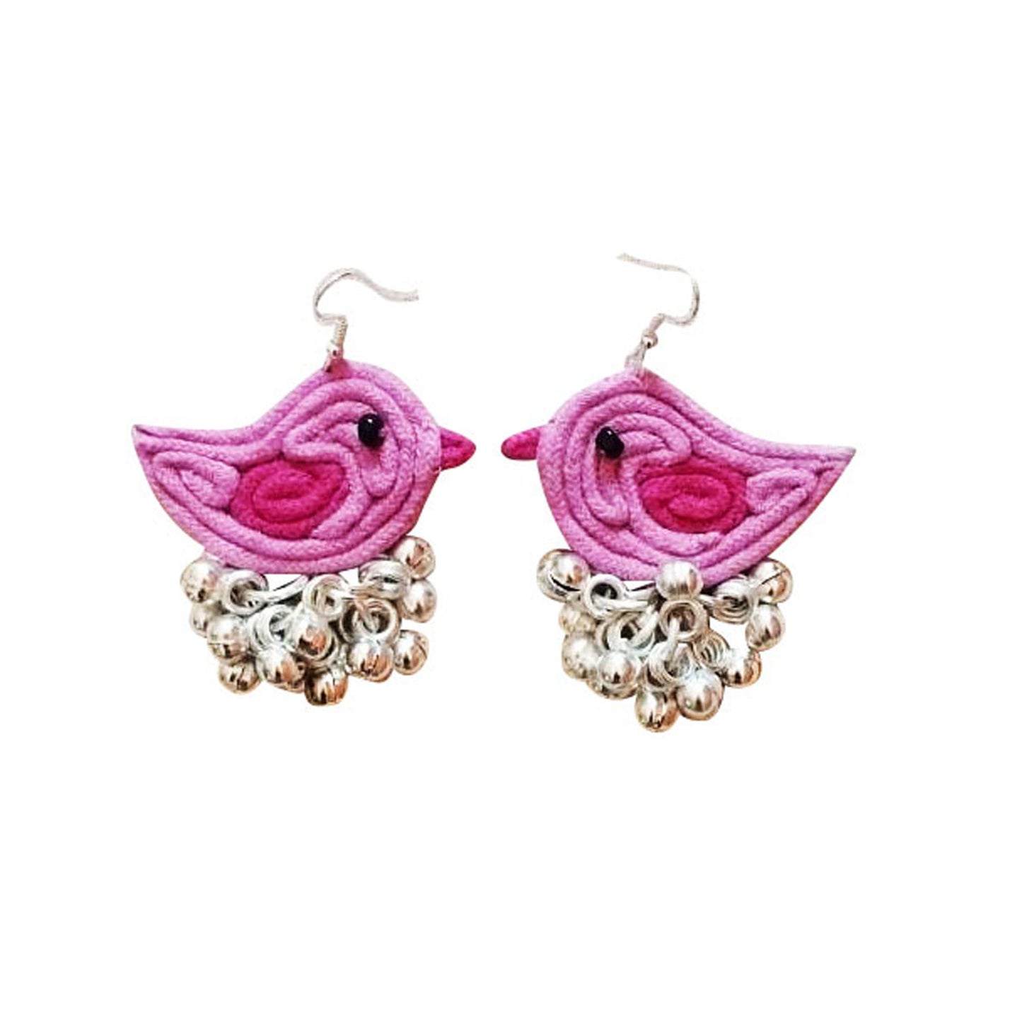 Pink Birdie Earrings
