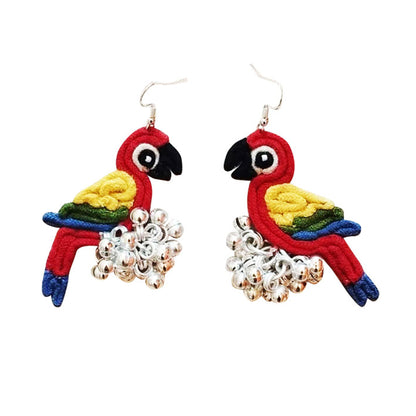 Red Parrot Earrings