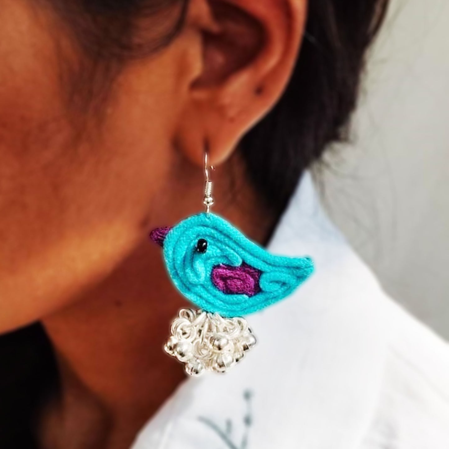 Blue Birdie Earrings