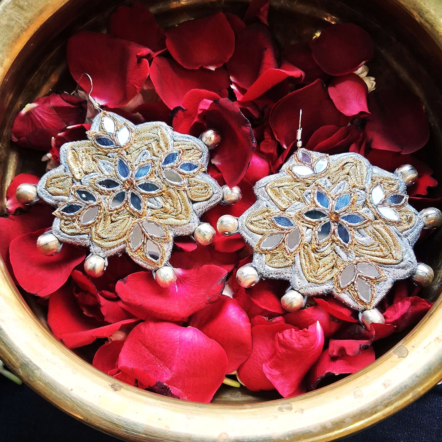 Beaded Mandala Earrings