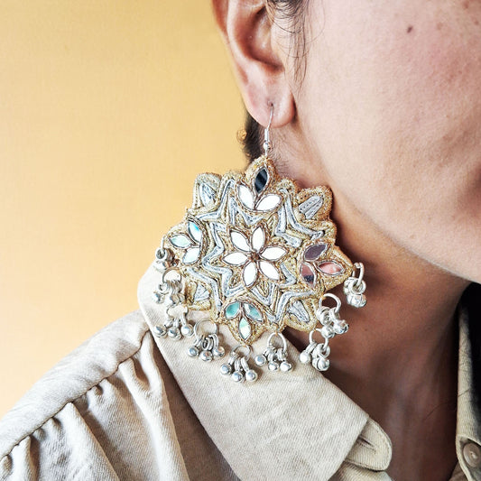 Gold Mirror Earrings