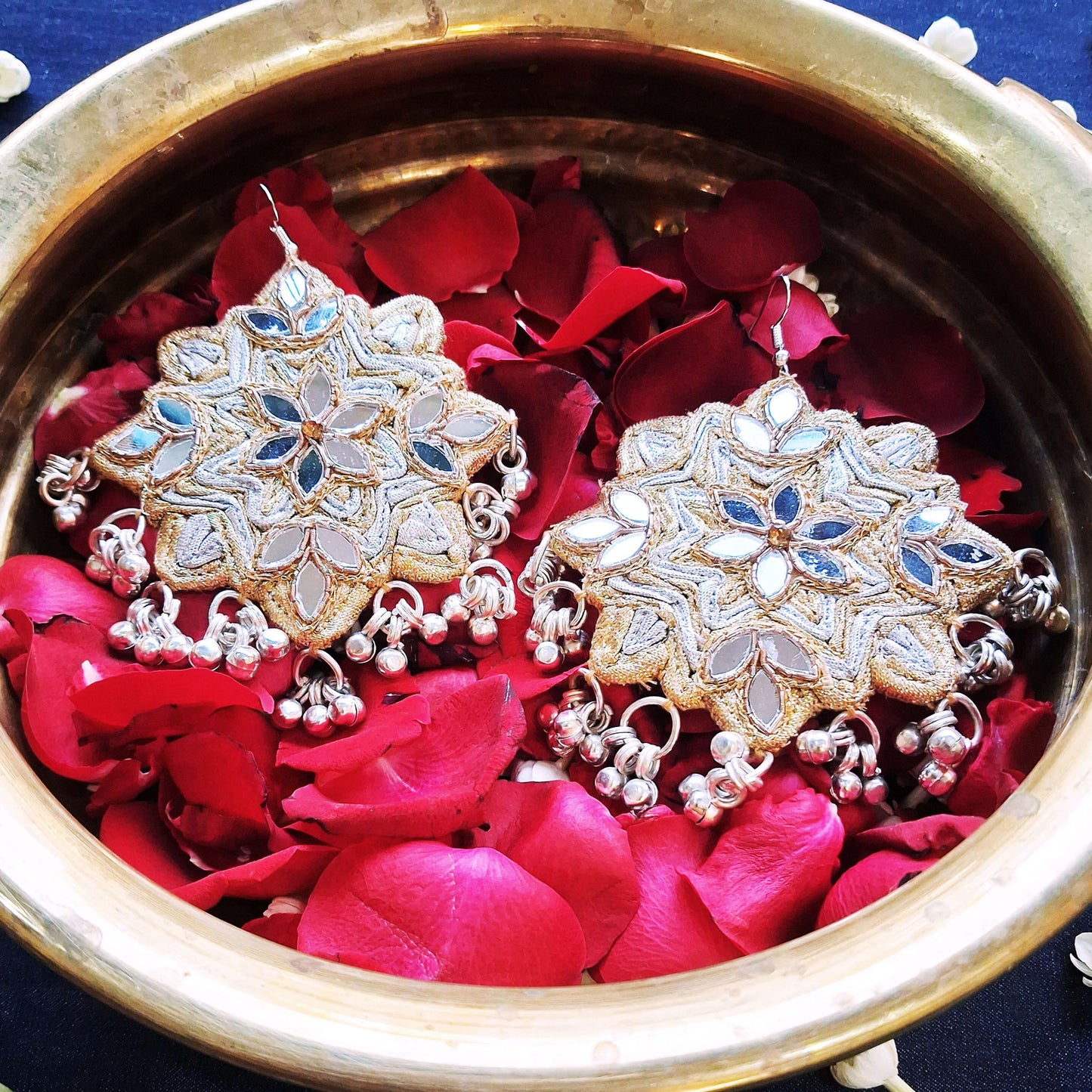 Gold Mirror Earrings