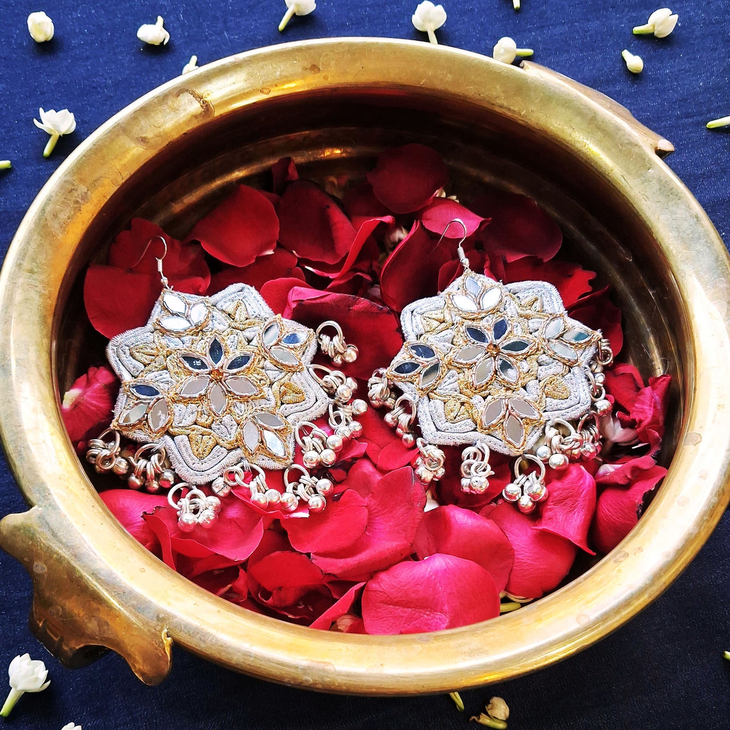 Silver Mirror Earrings