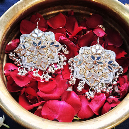 Silver Mirror Earrings