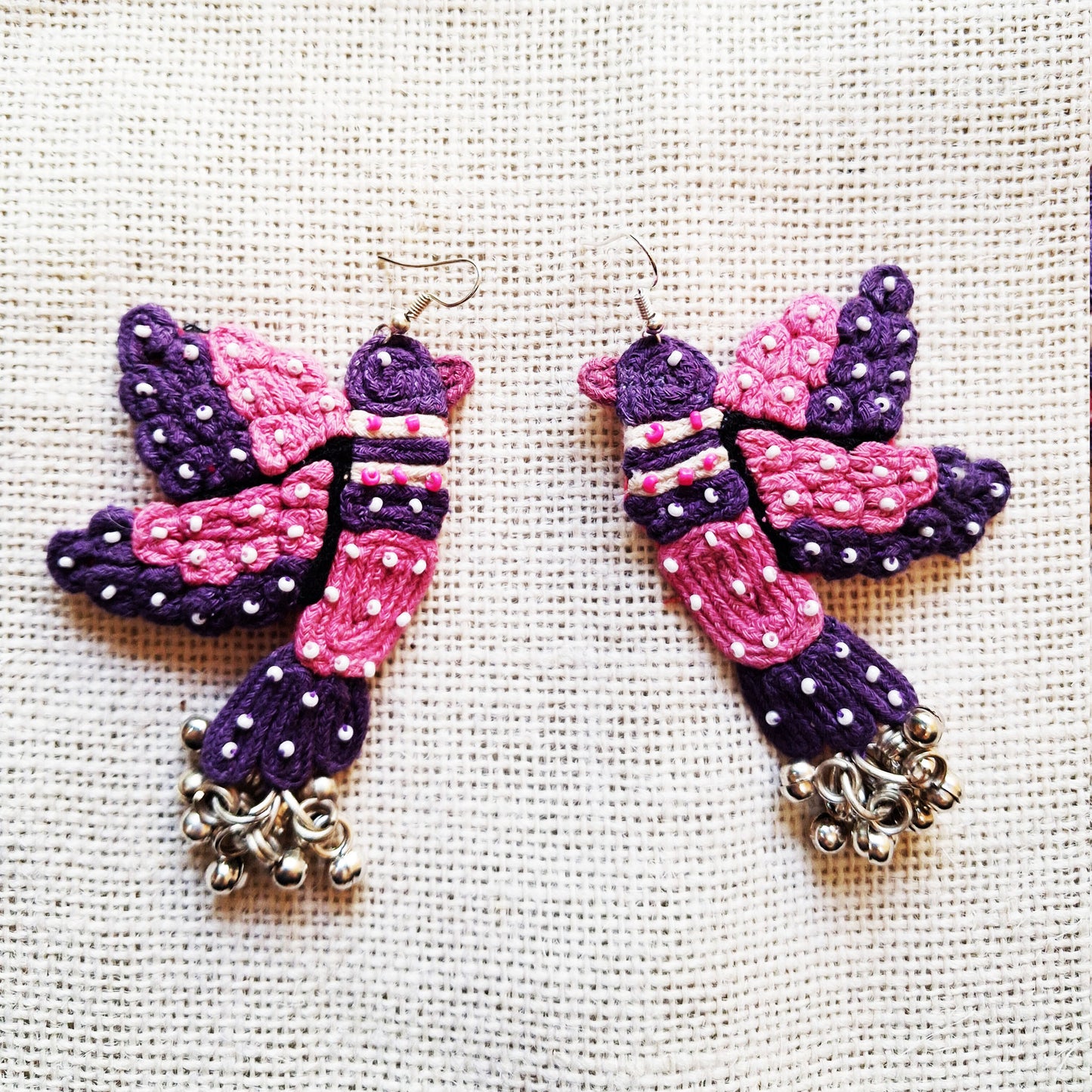 Purple Birdy Earrings