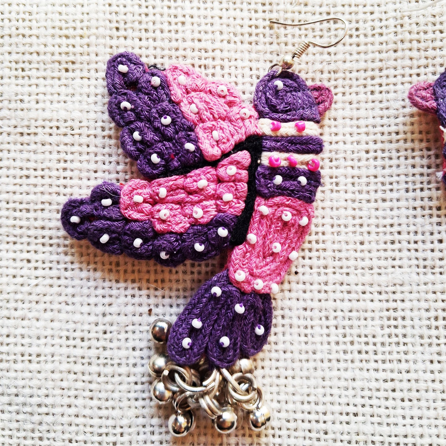Purple Birdy Earrings