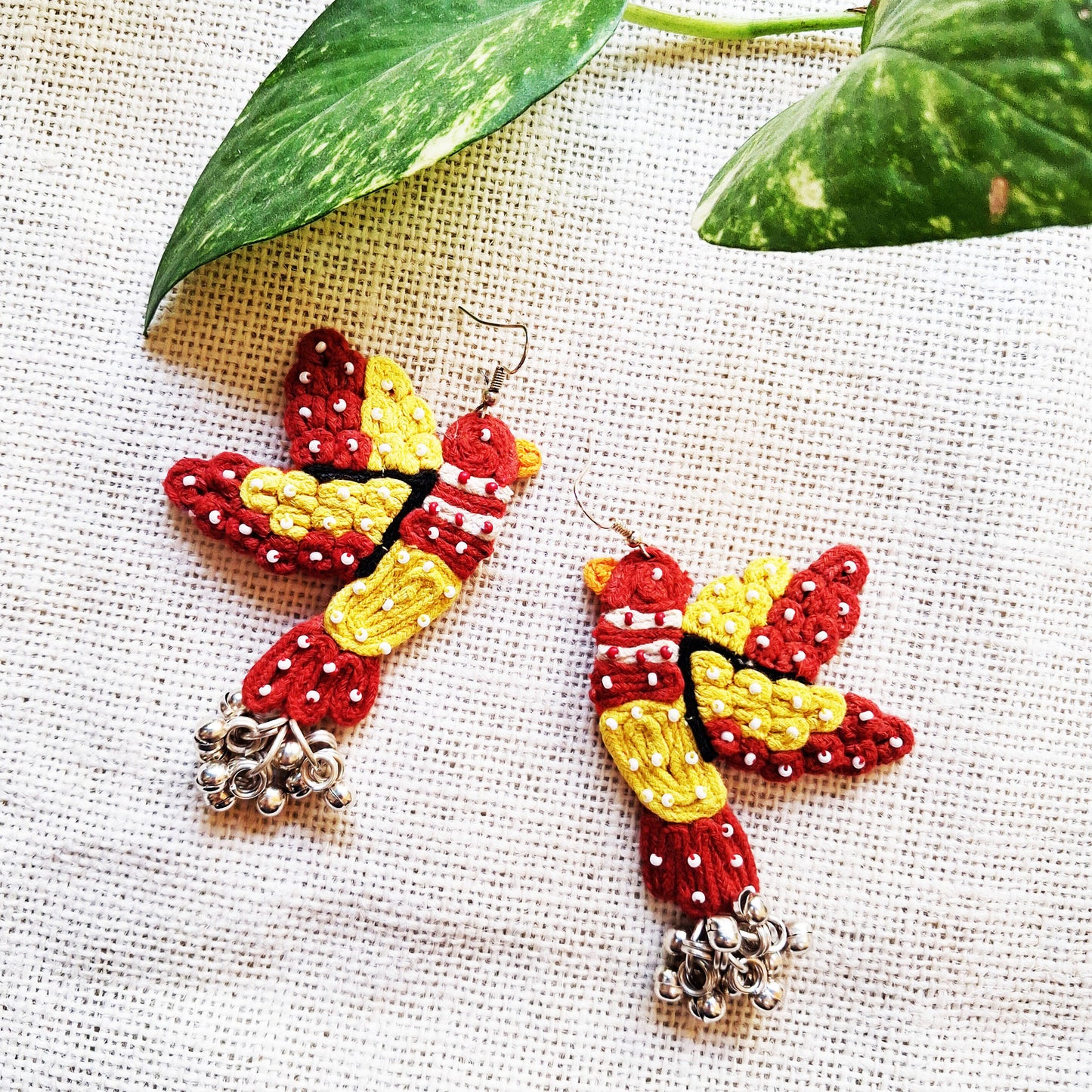 Red Birdy Earrings