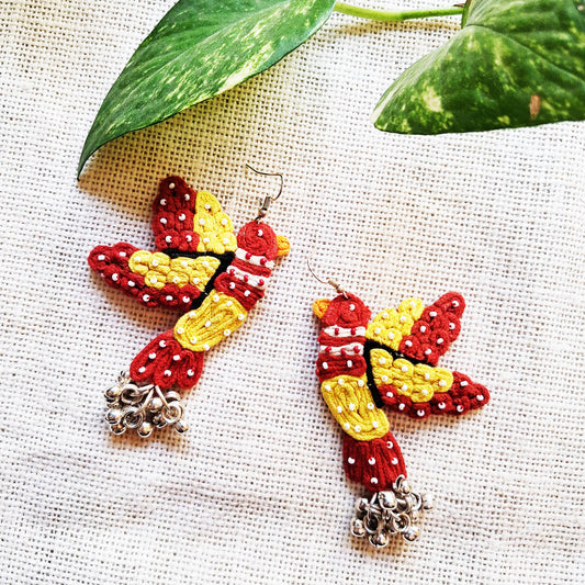 Red Birdy Earrings