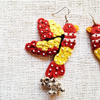 Red Birdy Earrings