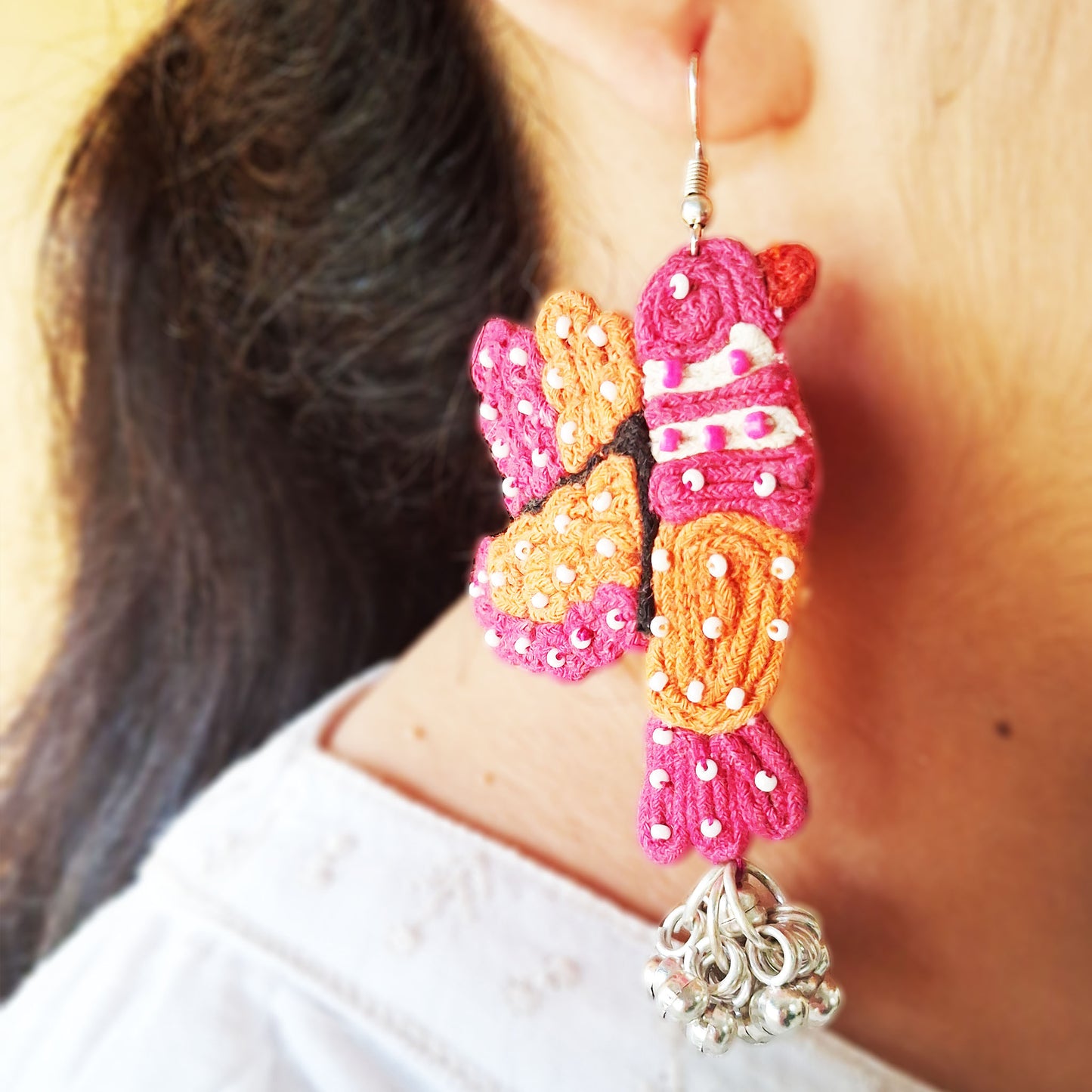 Pink Birdy Earrings