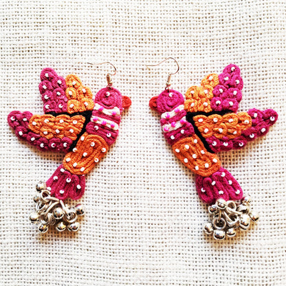 Pink Birdy Earrings
