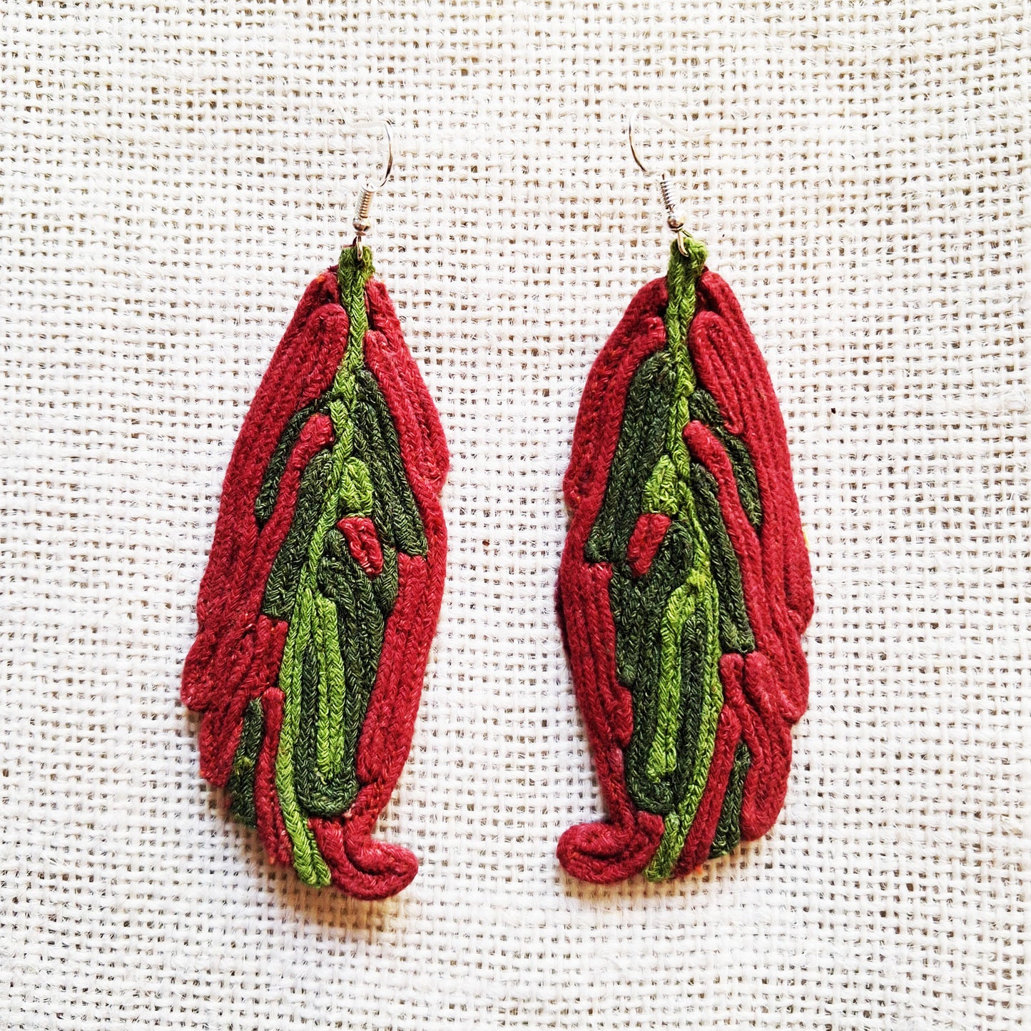 Raw Leaf Earrings
