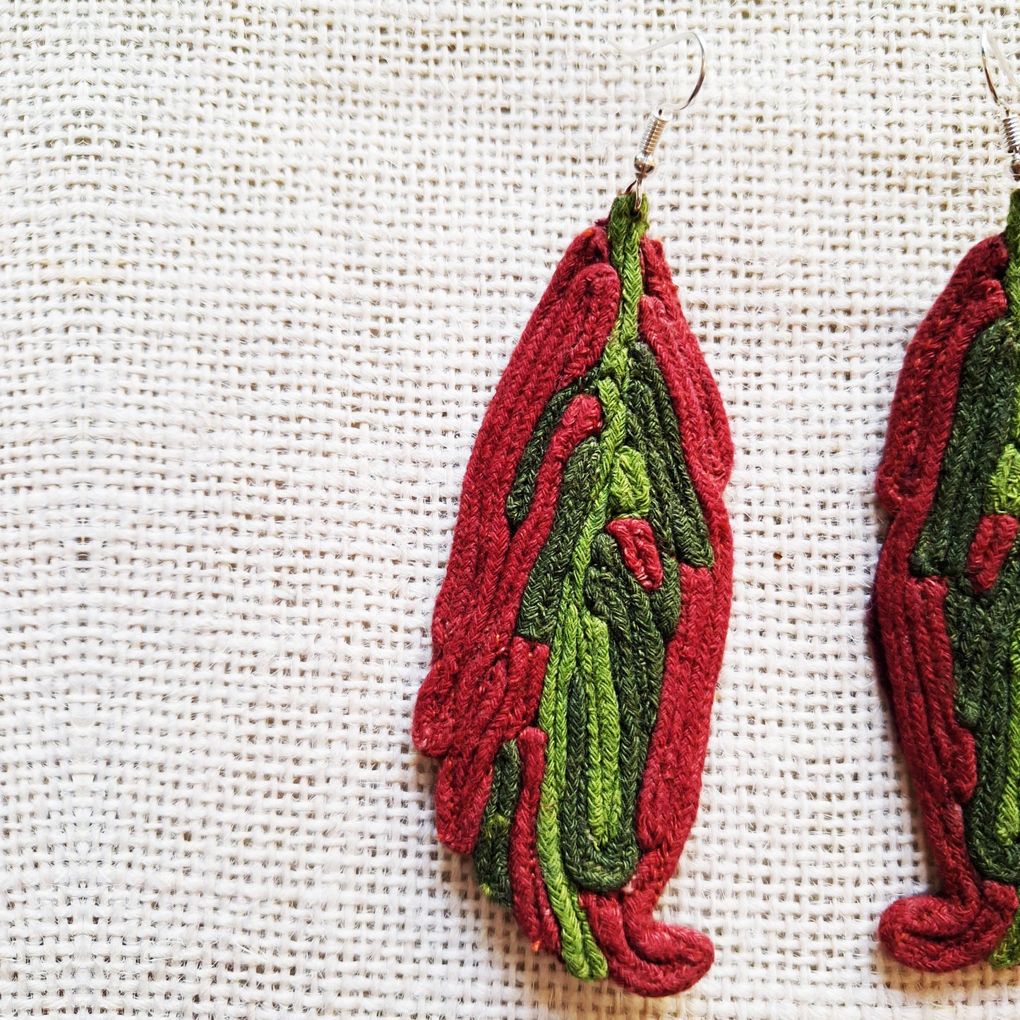 Raw Leaf Earrings